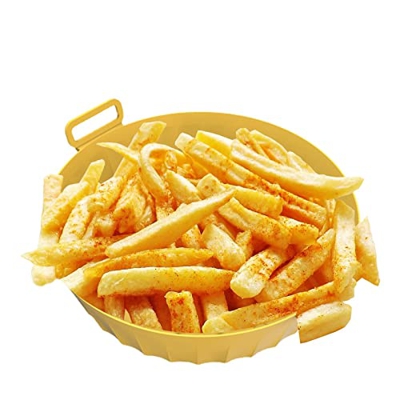HONGFU Cesta de freidora de Aire de Silicona | Revestimientos de Silicona de Grado alimenticio para freidora de Aire - Reemplazo para Revestimiento de