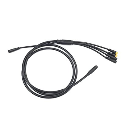 JSNKJLMN 4 En 1 Bicicleta Eléctrica 1T4/1T5 Impermeable Cable Controlador Conversión E-Bike Luz E-Bike Pantalla Acelerador Accesorios Cable