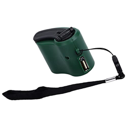 Linternas de Emergencia, Cargador de Teléfono con Manivela USB de Alambre de Cobre ABS para Senderismo Al Aire Libre(verde) en oferta