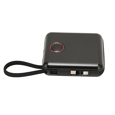 Cargador portátil, Ajuste automático de Potencia E28C10000MAh Banco de energía Pantalla Digital LED con Cable de Carga para Exteriores