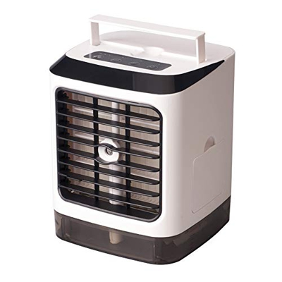 Enfriador de Aire Espacial portátil, Enfriador evaporativo, humidificador de Aire Acondicionado Personal, Mini Ventilador de Escritorio, Carga USB con