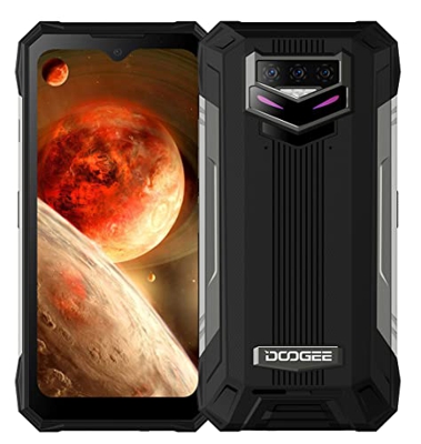 DOOGEE S89 Pro Android 12 Móvil Resistente, Batería 12000mAh, Helio P90 8GB+256GB, 64MP Triple Cámara (20MP IR Visión Nocturna), IP68 Teléfono Antigol