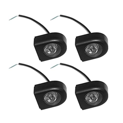 Genggeng 4 piezas lámpara de faro LED luz frontal reemplazo compatible con piezas de scooter eléctrico Xiaomi Mijia M365 (color: negro) en oferta
