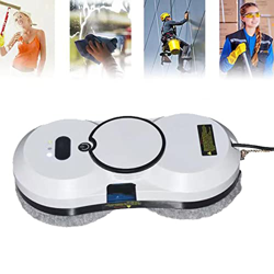 USGitke Robot Limpiacristales,Robot Limpiacristales con Ajuste De Potencia De Succión De 2800 Pa Limpiacristales Eléctrico-White en oferta