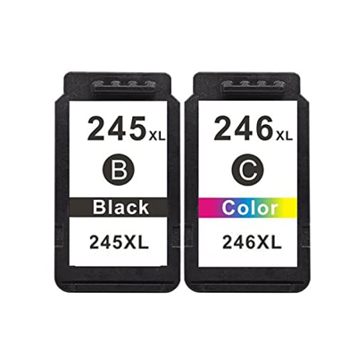 BAQU PG-245XL CL-246XL Cartucho de Tinta Compatille para Canon PIXMA MG2420 MG2520 MG2520S MG2522 MG2924 MG3020 MG3022 IP2820 Printers 1 Set