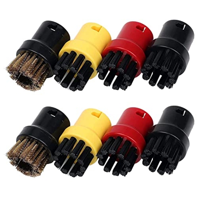 laxyy 8 Piezas de Nailon + Cepillo de Alambre de LatóN, Boquillas de Limpieza Vapor para SC1 SC2 SC3 SC4 SC5 SC7 CTK1 Limpiador de Vapor