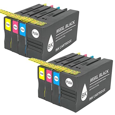 BAQU Compatible Los Cartuchos De Tinta para HP 955XL Uso De Reemplazo con OfficeJet Pro 7720 7730 7740 8210 8216 8725 8730 8740 Impresoras Todo En Uno