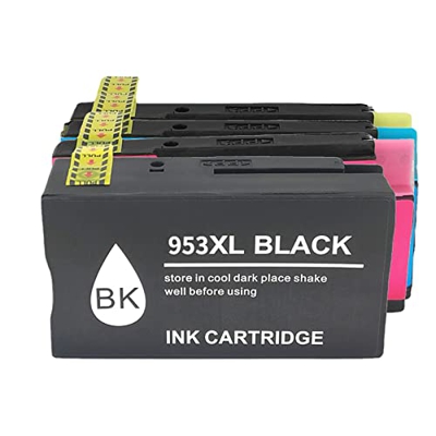 BAQU Reemplazo de Cartuchos de Tinta compatibles con 953XL para HP OfficeJet Pro 7730 8210 8216 8720 8725 8727 8730 8740 8745 7720 Impresoras 4-Pack