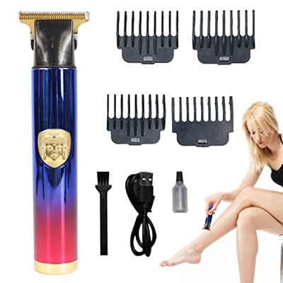 A/R Cortapelos inalámbrico Vintage T9 | Recortadora de Barba en Relieve Recargable para Hombres - Kit de Aseo Recargable con 4 peines guía Cortapelos,