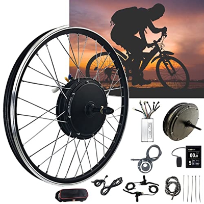 TOOJUN Kit de conversión de Bicicleta eléctrica 48V 500w Motor de Bicicleta eléctrica Kit de Rueda Trasera para Bicicleta de montaña 20-29 Pulgadas 70