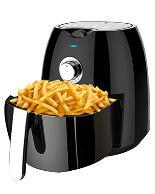 DBHFGJMN Freidora De Aire Multifuncional De 4,5 L, Horno Eléctrico De Acero Inoxidable De 1300W, Cocina Sin Aceite, Máquina para Hacer Pan Y Patatas F