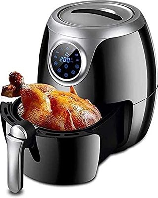 DBHFGJMN Freidora De Aire De 1800W, Horno De Cocina Bajo En Grasa Sin Aceite De 8L para El Hogar con 7 Menús Preestablecidos Y Pantalla Táctil Digital
