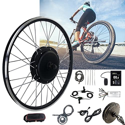 TOOJUN Kit de conversión de Motor de Bicicleta eléctrica de 48V y 1000W, 20-29"-700c, Kit convertidor de Bicicleta eléctrica con Cubo de Rueda Delante