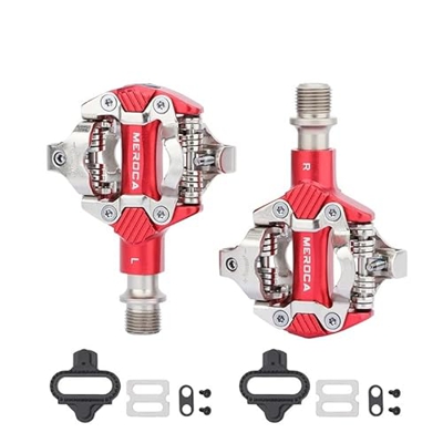Peri Vallon Pedales de Bicicleta MTB de Mantenimiento de Meroca Autohebro de Aluminio con Clips Pedal Doubleide SPD Piezas de Bicicleta Ultralight (Co