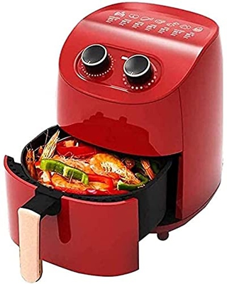DBHFGJMN Freidoras De Aire Sin Aceite De 3,5 L, Cocina De Circulación De Aire Caliente De 1000 W, Múltiples Modos De Cocción, Control De Temperatura A