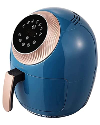 DBHFGJMN Mini Freidora De Aire De 3,5 L, 1400W, Horno Multifuncional Sin Humo, Cocina De Aire Digital con 7 Menús Preestablecidos para Una Cocina Salu