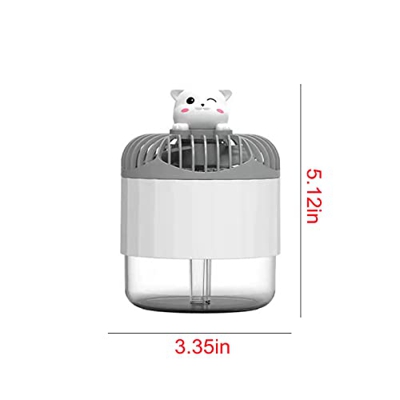 MasterUnion #jp906C Misting Mini Ventilador Portátil Personalizado Cool-Ing Humidificador Ventilador Silencioso USB o Recargable Adecuado para el Hoga