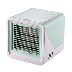 Mini enfriador de aire, aire acondicionado, enfriador de escritorio pequeño portátil, ventilador USB, humidificador, purificador con ventilador de esc en oferta