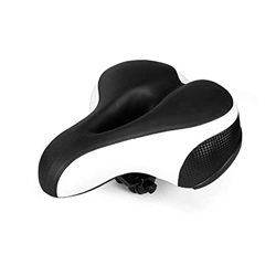 Samnuerly Asiento de Bicicleta Sillín MTB Asiento de Bicicleta de Carretera Cojín Engrosamiento Suave Cojín de ensanchamiento Etiqueta de luz roja Cic precio