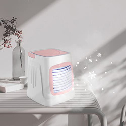 MasterUnion #0gQs27 Aire acondicionado portátil USB cargable personal mini aire acondicionado con 3 velocidades con luces LED para la oficina en casa, en oferta