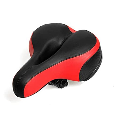 Sillín de Bicicleta Bicicleta de Doble Resorte Bicicleta Wide Big Bum Soft Extra Comfort Saddle Seat Pad Sillín de Bicicleta Piezas de Bicicleta,C