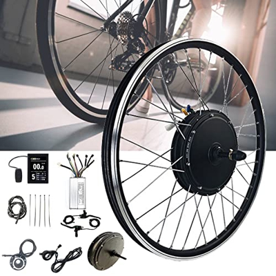 TOOJUN Kit de conversión de Motor de Bicicleta eléctrica de Rueda Trasera de 48V y 500W, Kit de conversión de Bicicleta eléctrica de 20-29in-700c, med