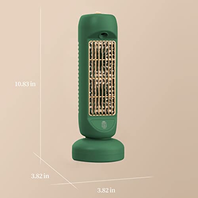 #420sJQ portátil automático remoto cabeza aire acondicionado USB personal mini aire acondicionado con 3 velocidades con cabeza automática Sha, Verde#q