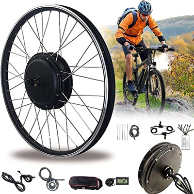 HYQW Kit De Conversión De Bicicleta Eléctrica Rueda Delantera 36V 250W Kit De Conversión De Bicicleta Eléctrica Motor De Cubo De Rueda con Controlador