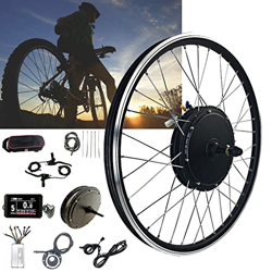 TOOJUN Kit de conversión de Bicicleta eléctrica 48V 26-29in Motor de Cubo de Bicicleta eléctrica Rueda Trasera con medidor LCD8H Kit convertidor de Bi precio