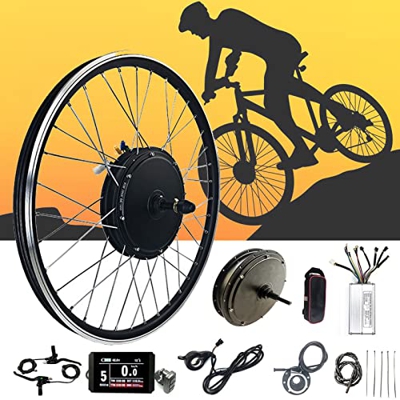 TOOJUN Kit de conversión de Bicicleta eléctrica 48V 20-29 Pulgadas 700C Ebike Motor Hub Rueda Trasera para Bicicletas de montaña/Bicicletas Plegables,