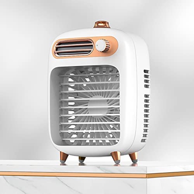 MasterUnion #gXNU04 Ventilador portátil de aire acondicionado Fanmini silencioso USB escritorio Fanevapoair enfriador con 3 velocidades fuerte viento,
