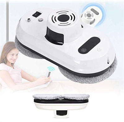 GMUJIAO Ventana Inteligente Robot De Limpieza con Control Remoto Y Detección De Bordes, 5600pa Súper Fuerte Adsorción, para Escaparates Interior/Exter