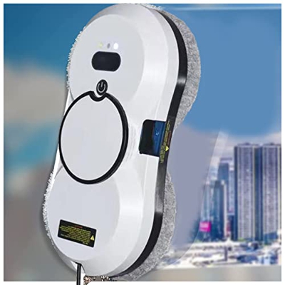 USGitke Robot Limpiacristales Ventana,Robot Limpiacristales Automático Inteligente Sensores Reconocimiento De Superficies Y Bordes-White