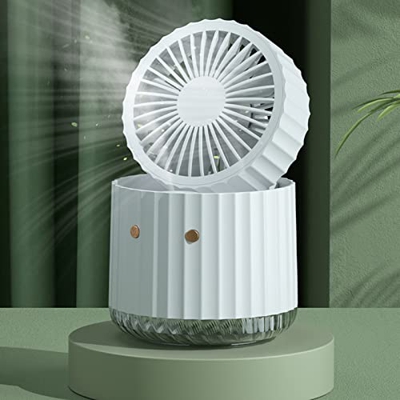 MasterUnion #fT63MO Ventilador eléctrico portátil recargable de agua C-Ooling ecológico enfriador humidificador con USB para dormitorio, oficina escri