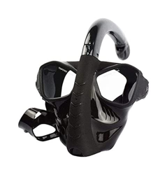 KITZIT Gafas de Buceo máscara de Buceo con máscara de Buceo seco con máscara de Vidrio endurecido (Color : Black, Size : One Size) precio