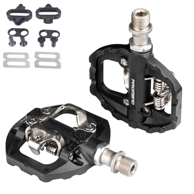 Peri Vallon Pedal de Bloqueo automático de Bicicleta Nylon du+3 Peilin Carga de Carga montaña XC Bicicleta sin Clip SPD Pedal de Bicicleta Inc CLATS P