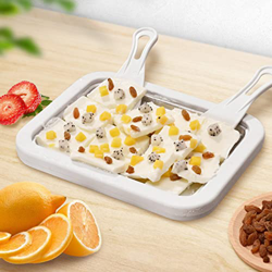 #6DARHb Stir Fri-Ed Yogur Maker Mini Ice Maker Niños Helado de frutas casero Yogur Leche Fruta Helado Machin, Blanco#581vn6, M características