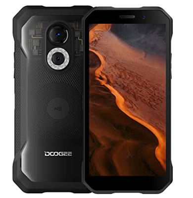 Android 12 Móvil Robusto DOOGEE S61 Pro, Helio G35 2.3GHz 6GB+128GB, Cámara de Visión Nocturna 48MP, IP68 Smartphone Resistente Antigolpes, Impermeabl