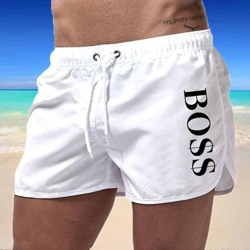 EOBPSJ Pantalones Cortos de baño para Hombre, Traje de baño Colorido de Verano, Pantalones Cortos de Playa 2022 Multicolor (Blanco,M) precio