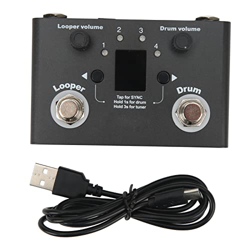 Pedal Looper De Tambor Con Sintonizador, 4 Bucles Y 11 Minutos De Tiempo De Grabación Pedal De Efecto Looper De Guitarra Para Bajo De Guitarra Eléctri precio
