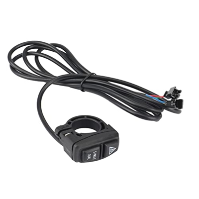 Genggeng Interruptor Doble Doble + Interruptor de Advertencia de Peligro/indicador Compatible con Scooter eléctrico Bicicleta MTB Triciclo ATV EV DIY 