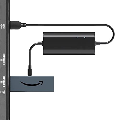 Newding Cable de TV Stick, Micro USB Adaptador de Corriente, Almacena Energía y Mejora la Calidad de la Imagen del Televisor, Cable Carga Alimentación