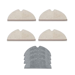 4 Piezas Kits de Tela de mopa con 4 Piezas Paño de Tela de Tela de Tela de Limpieza de Lana Completa 1C / F9 / D9 Robot de Barrido (Color : Dark Khaki en oferta
