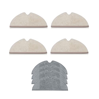 4 Piezas Kits de Tela de mopa con 4 Piezas Paño de Tela de Tela de Tela de Limpieza de Lana Completa 1C / F9 / D9 Robot de Barrido (Color : Dark Khaki