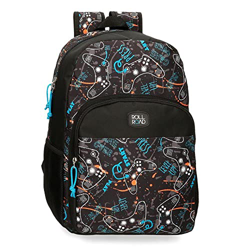 Roll Road Roll Road Gamers Mochila Escolar Adaptable a Carro Negro 30x40x13 cms Poliéster 15,6L características
