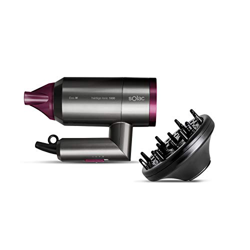 Solac - Secador de pelo Hair & Go Ionic 2000W | 2 velocidades | 2 temperaturas | Plegable con sistema Twist Move | Secador de viaje Ultraligero 400g | precio