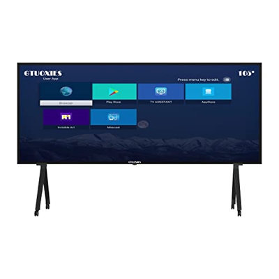 GTUOXIES 105 pulgadas Smart Touch TV, TS105TV-T, control de 20 puntos, televisores de video de 105 pulgadas táctil infrarroja 4K LED y LCD, 24: 9, WIF