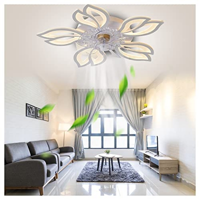 HJINGBIN Ventilador Techo con Luz Silencioso Silencio,Control Remoto Ventilador De Techo con Mando Vetilador Techo Decoración del Dormitorio del Resta