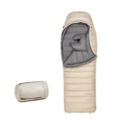 jucyuanhang Saco De Dormir Tipo sobre Saco De Dormir De Plumón De Ganso Gris 700G Engrosado Y Cálido, Totalmente Expandible, con Un Contenido De Cache características