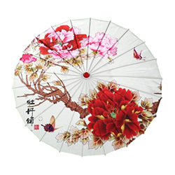 Yoyakie Paraguas Chino, Paraguas Chino engrasado para Paraguas para Paraguas para el Sol Oriental Parasol Parasol para sombrillas para Mujeres para Mu en oferta